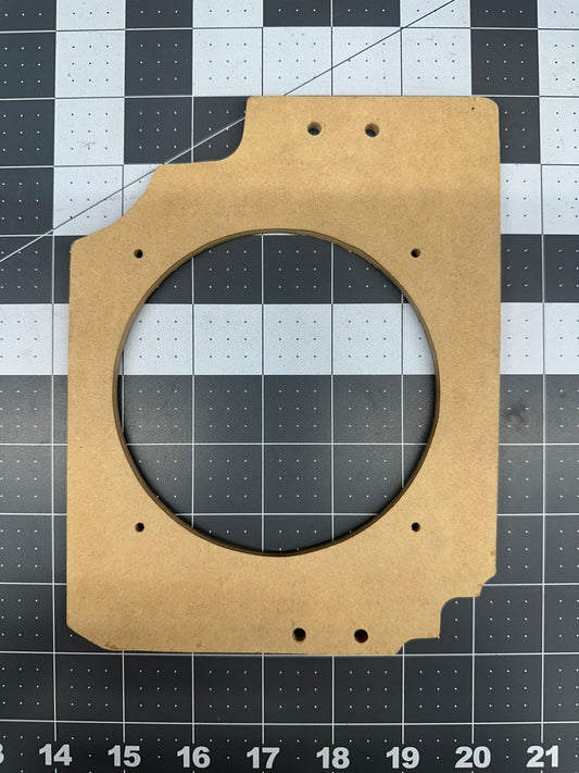 Jeep Wranglet TJ 4x6 to 5 1/4 speaker adapter template